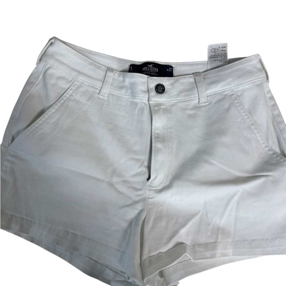 Hollister High Waist White Shorts